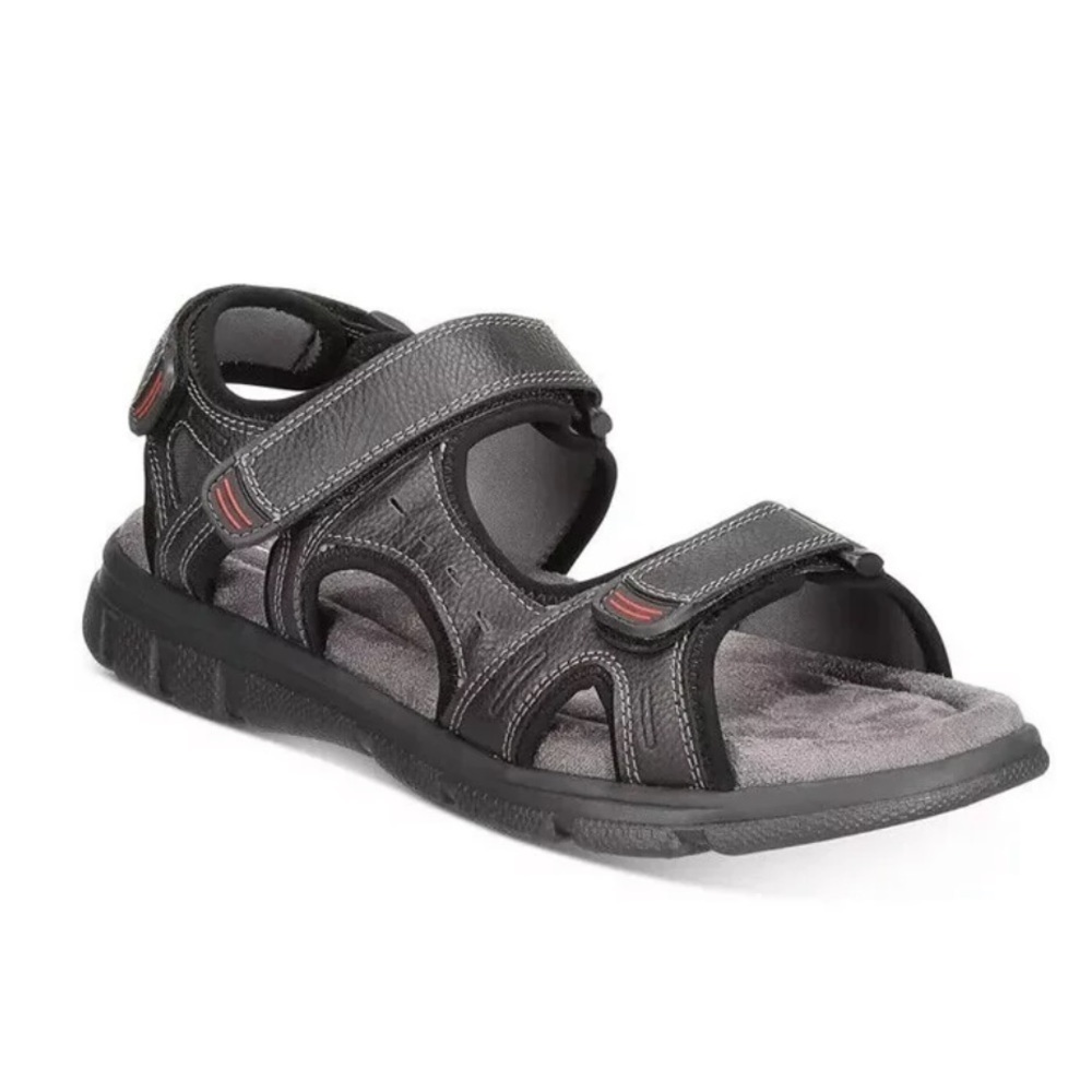 NWT Weatherproof Cameron adjustable black walking sport sandals size 13